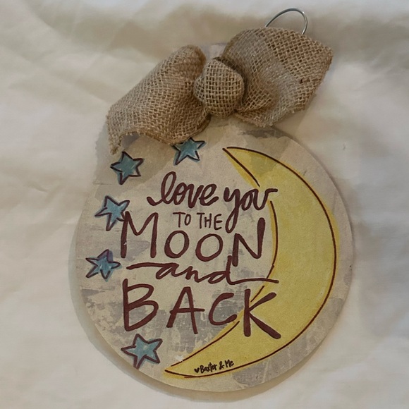 baxter & me Other - 🌸 Free Add-On 🌸Love You to the Moon and Back Wall Art